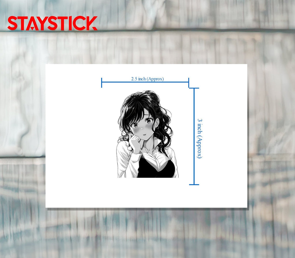 girl sticker Premium Vinyl Sticker