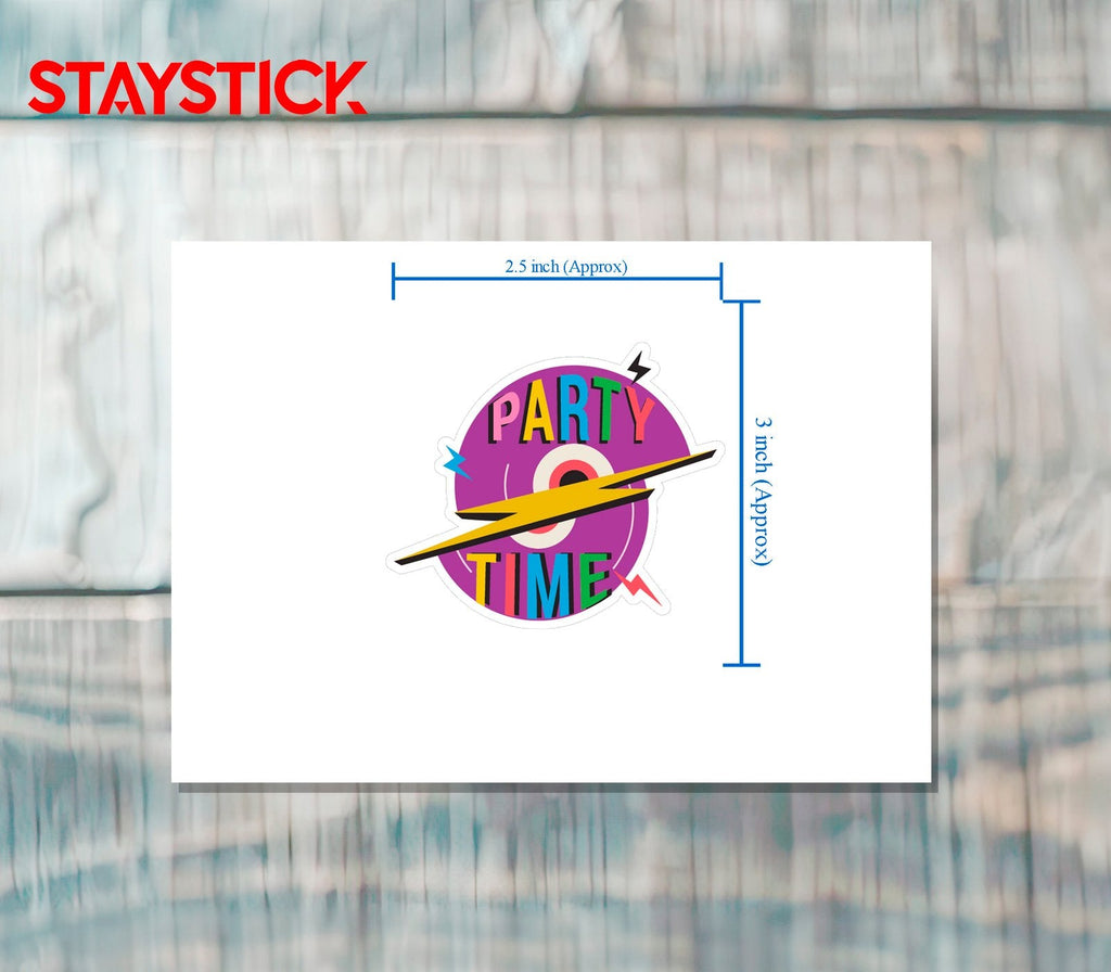 PARTY HARD STICKER Premium Vinyl Sticker