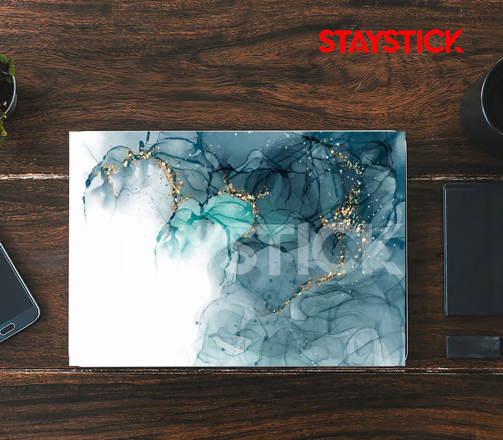 BLUE GRAPHICAL LAPTOP STICKER