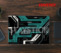 BLACK AND GREEN GRAPHICAL LAPTOP STICKER