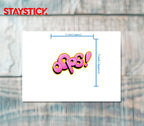 OOPS STICKER Metalized Sticker