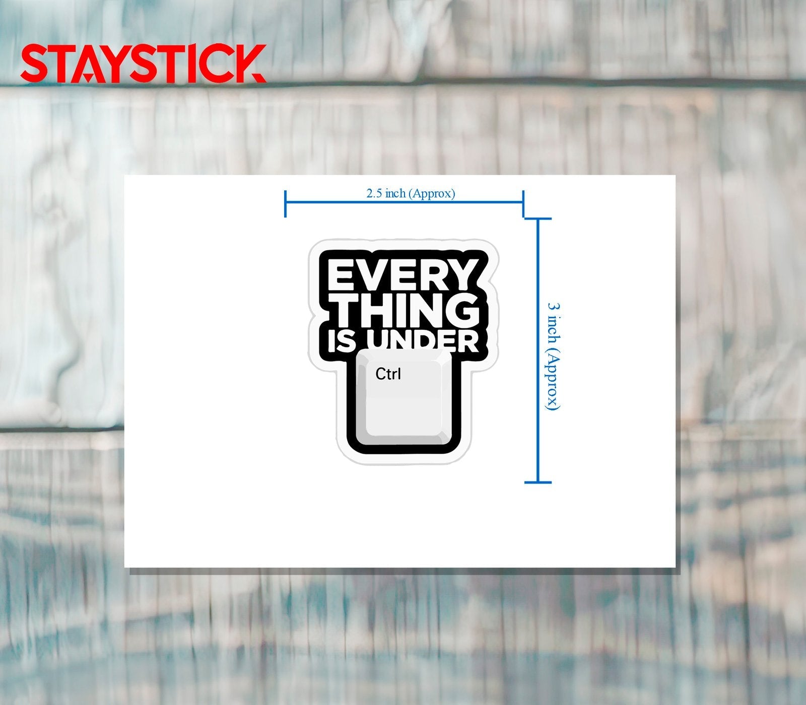 FUNNY STICKER Metalized Sticker