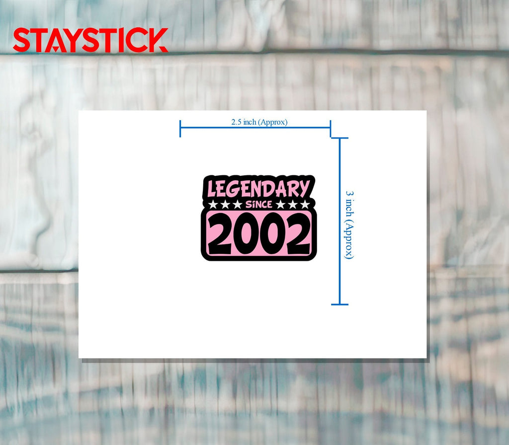 2002 STICKER Premium Vinyl Sticker