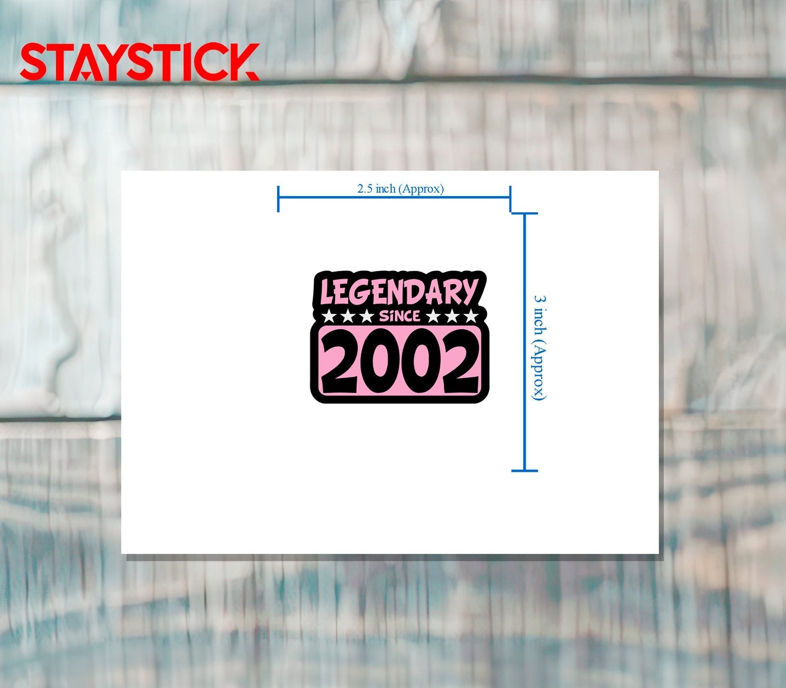 2002 STICKER Premium Vinyl Sticker