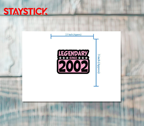 2002 STICKER Premium Vinyl Sticker