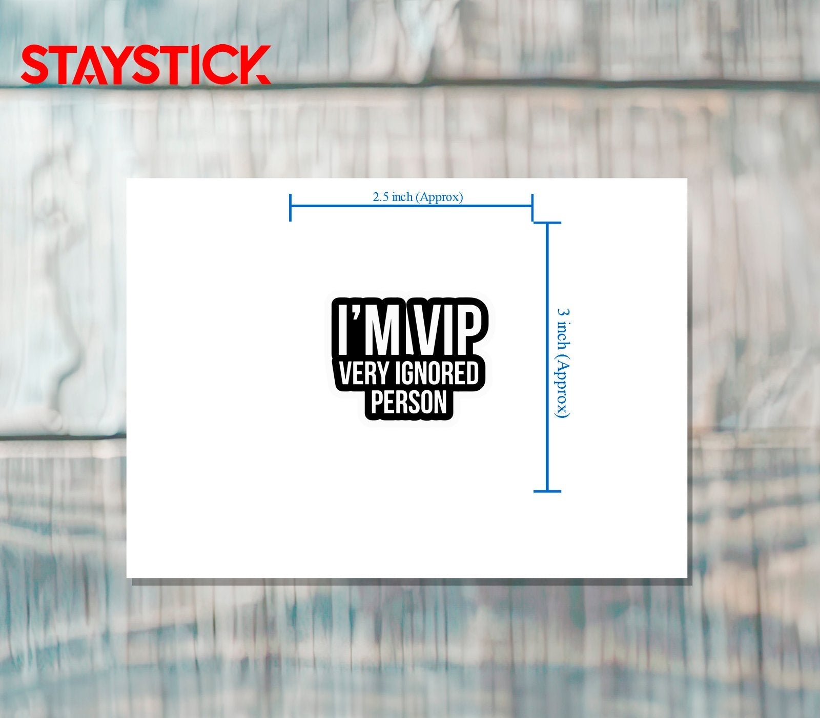 VIP STICKER Metalized Sticker