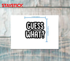GUESS STICKER Metalized Sticker
