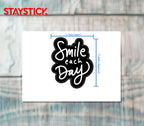 SMILE STICKER Metalized Sticker