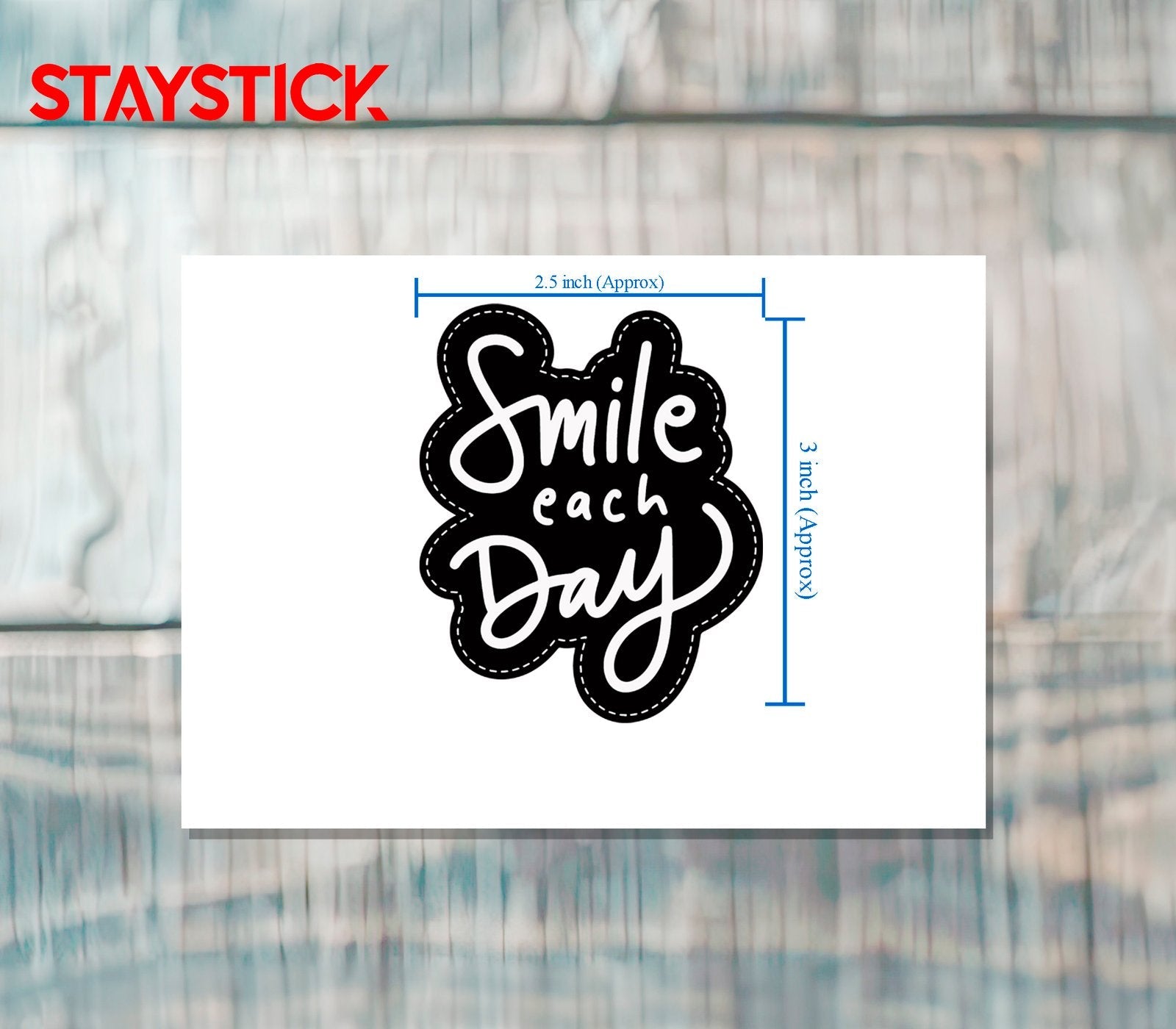 SMILE STICKER Metalized Sticker