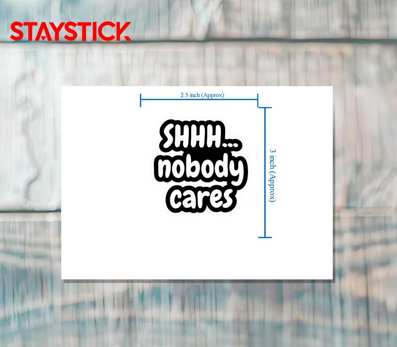 SHHH STICKER Premium Vinyl Sticker