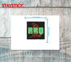 ITS TIME STICKER Premium Vinyl Sticker