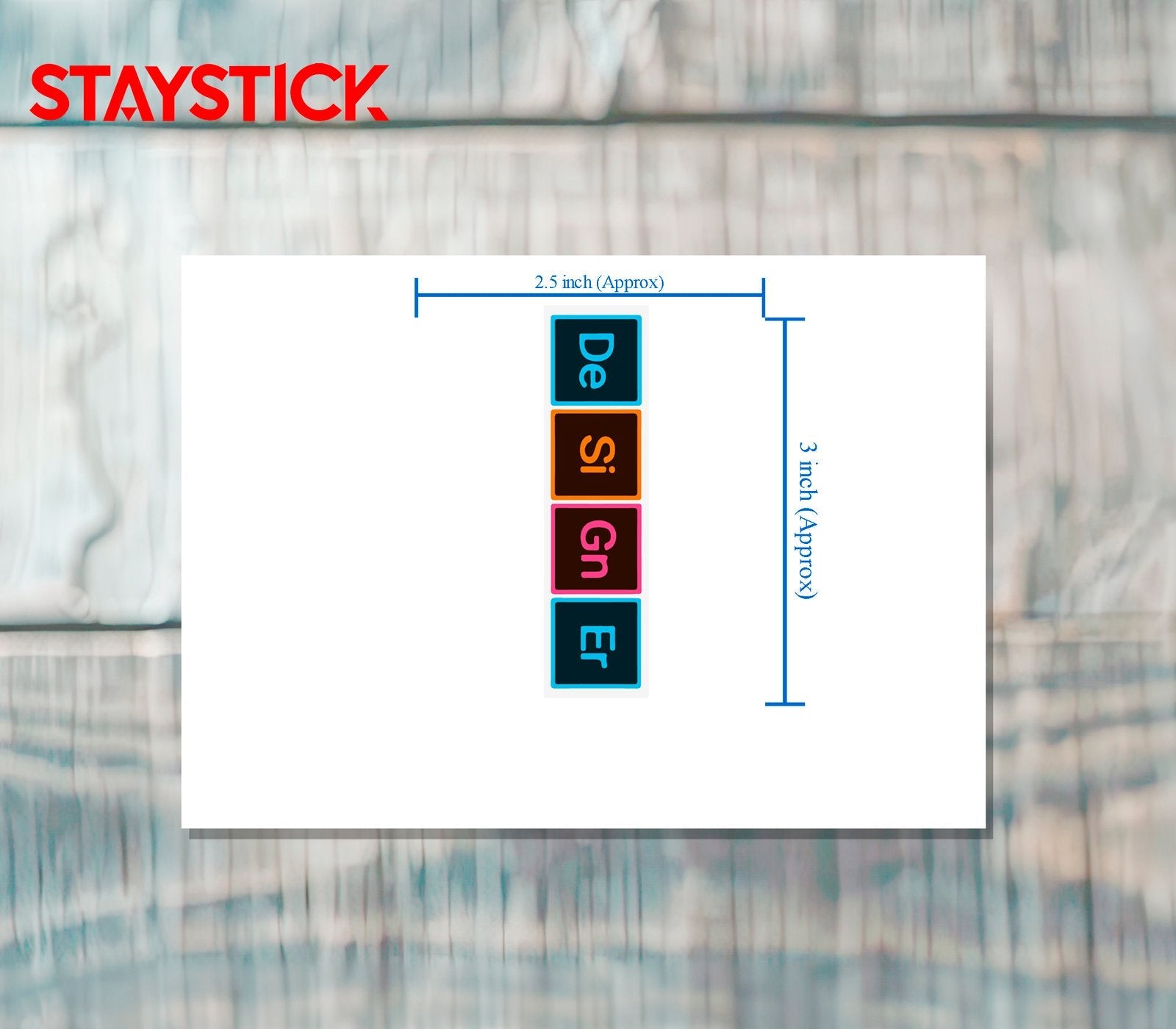DESIGNER STICKER Metalized Sticker