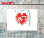 BE KIND STICKER Metalized Sticker