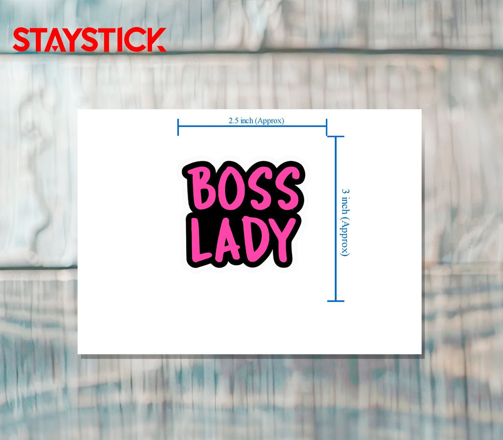 BOSS LADY STICKER Metalized Sticker