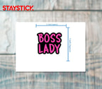 BOSS LADY STICKER Metalized Sticker