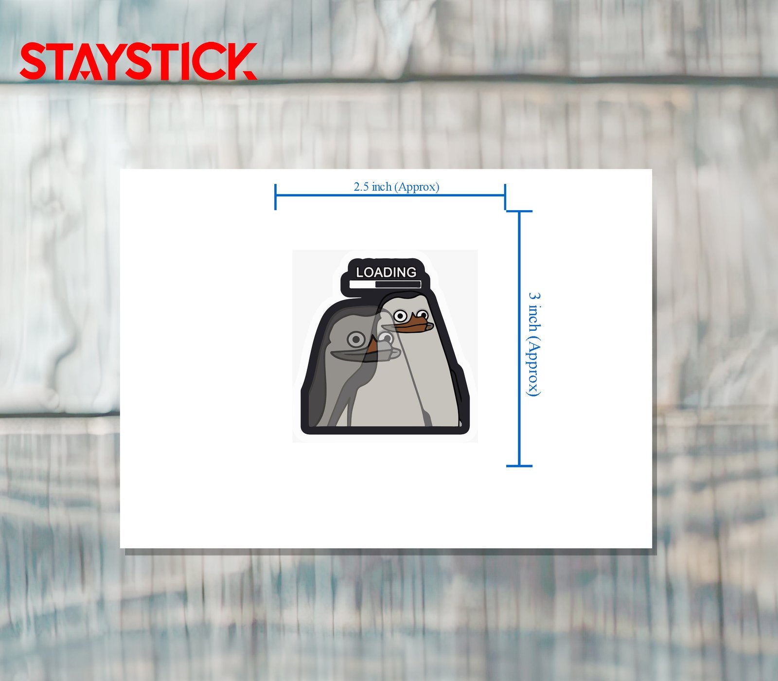 CARTOON STICKER Metalized Sticker