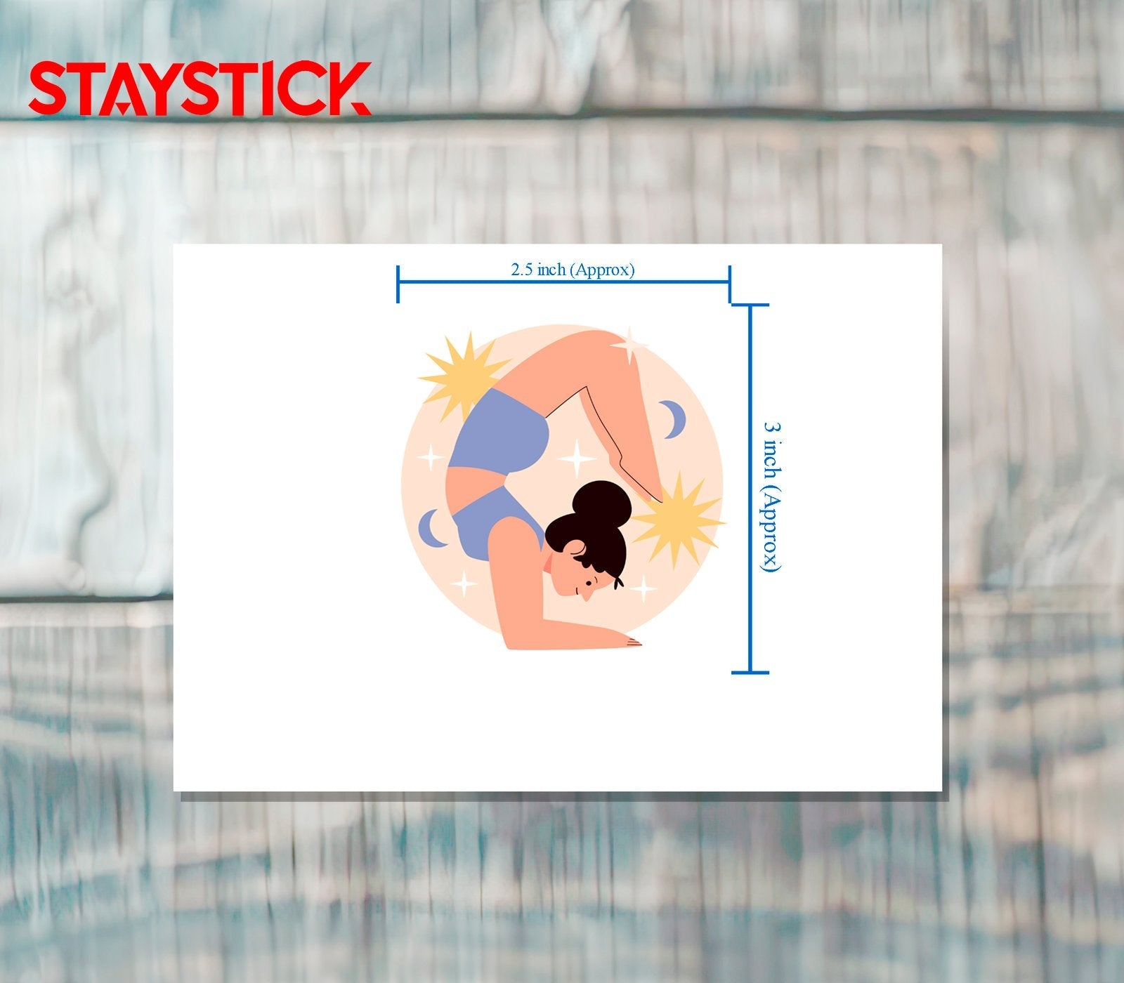 CARTOON STICKER Metalized Sticker
