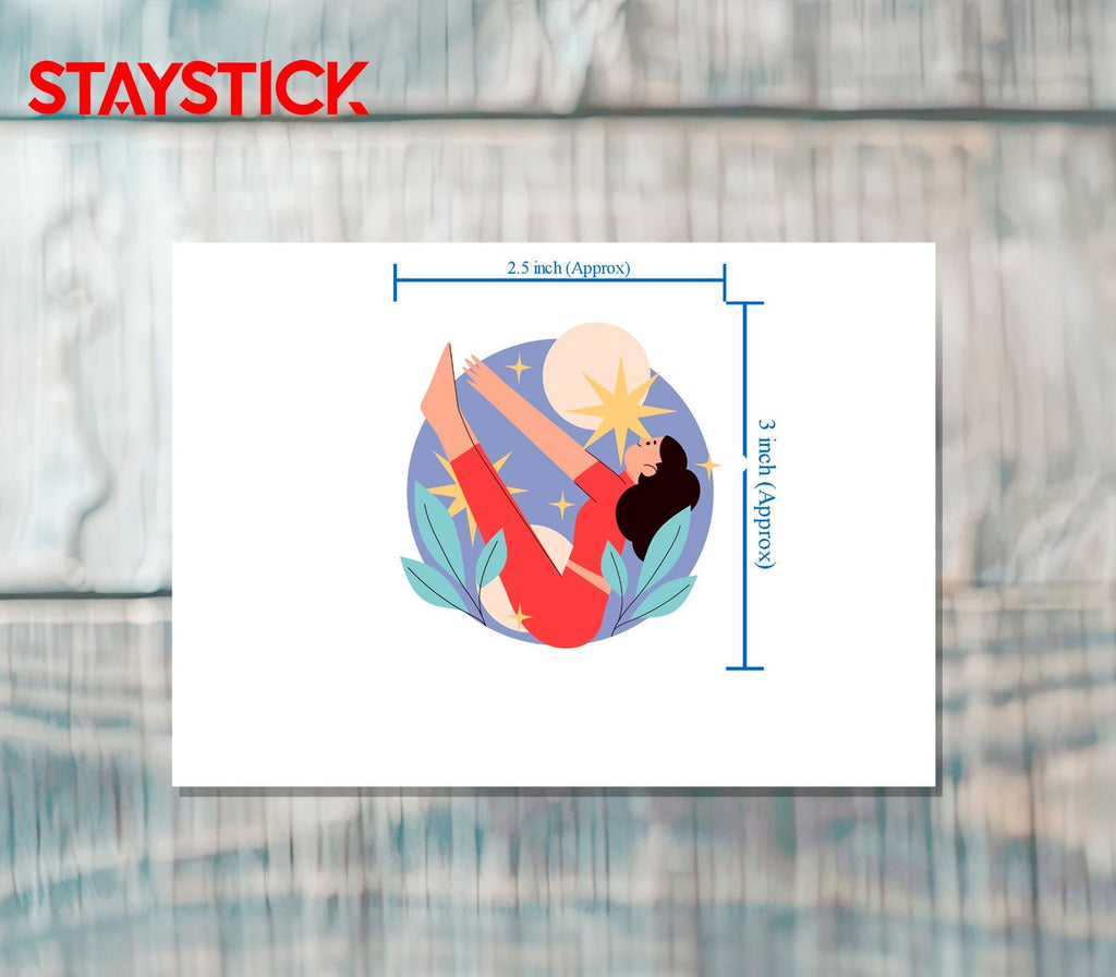 CARTOON STICKER Metalized Sticker