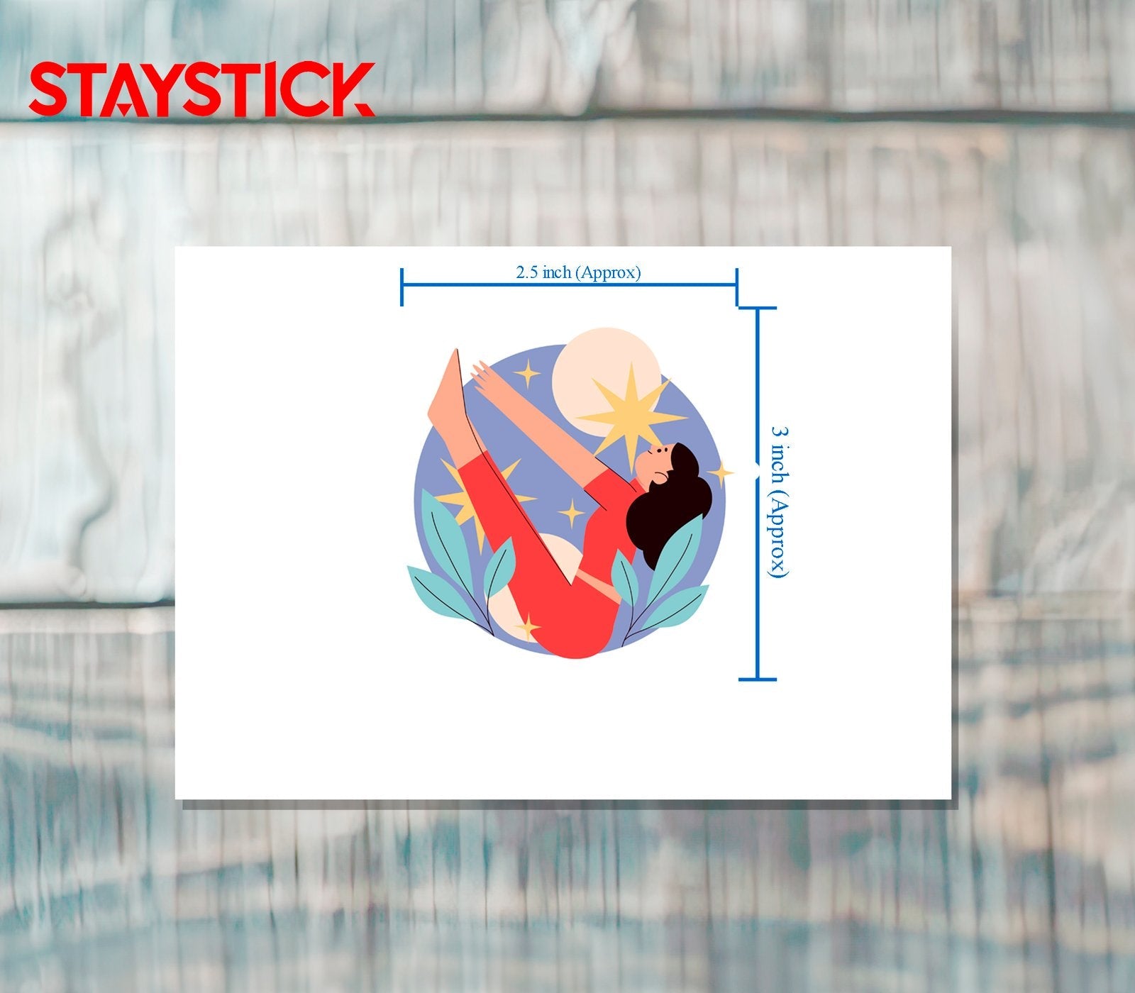 CARTOON STICKER Metalized Sticker
