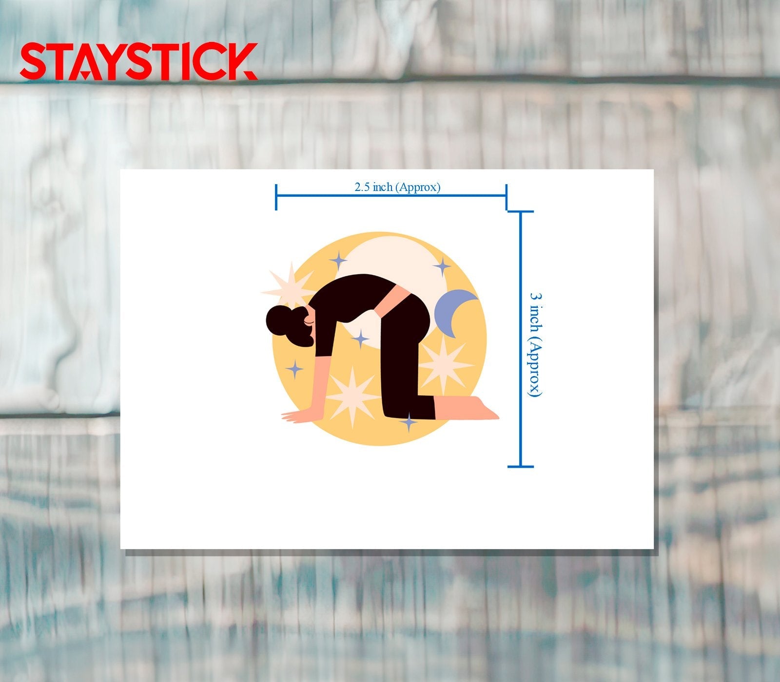 CARTOON STICKER Metalized Sticker