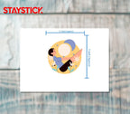 CARTOON STICKER Metalized Sticker