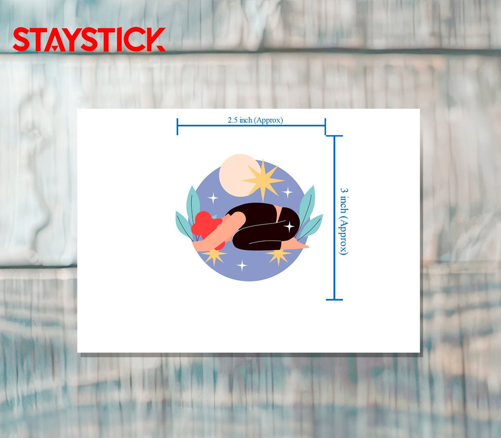 CARTOON STICKER Metalized Sticker