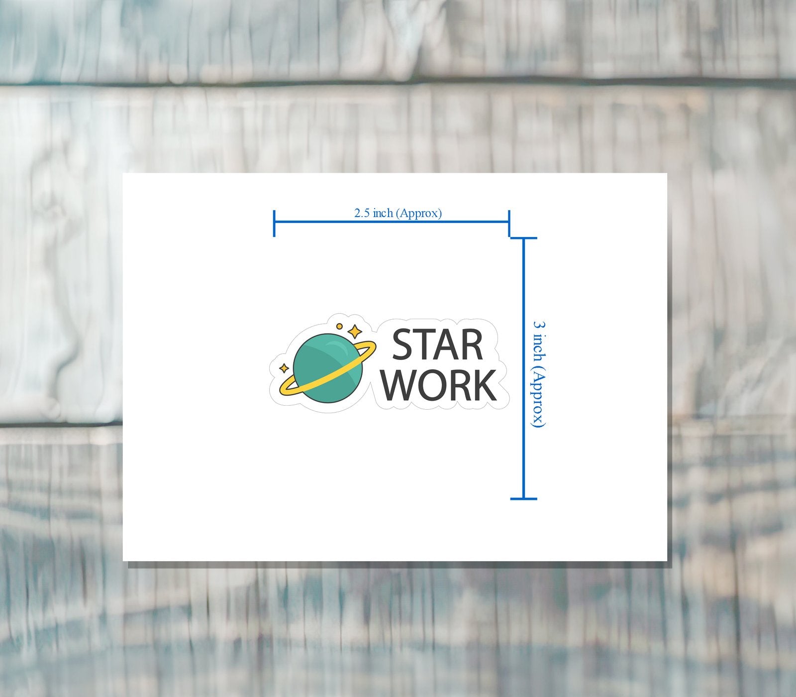 MOTIVATIONAL STICKER Metalized Sticker