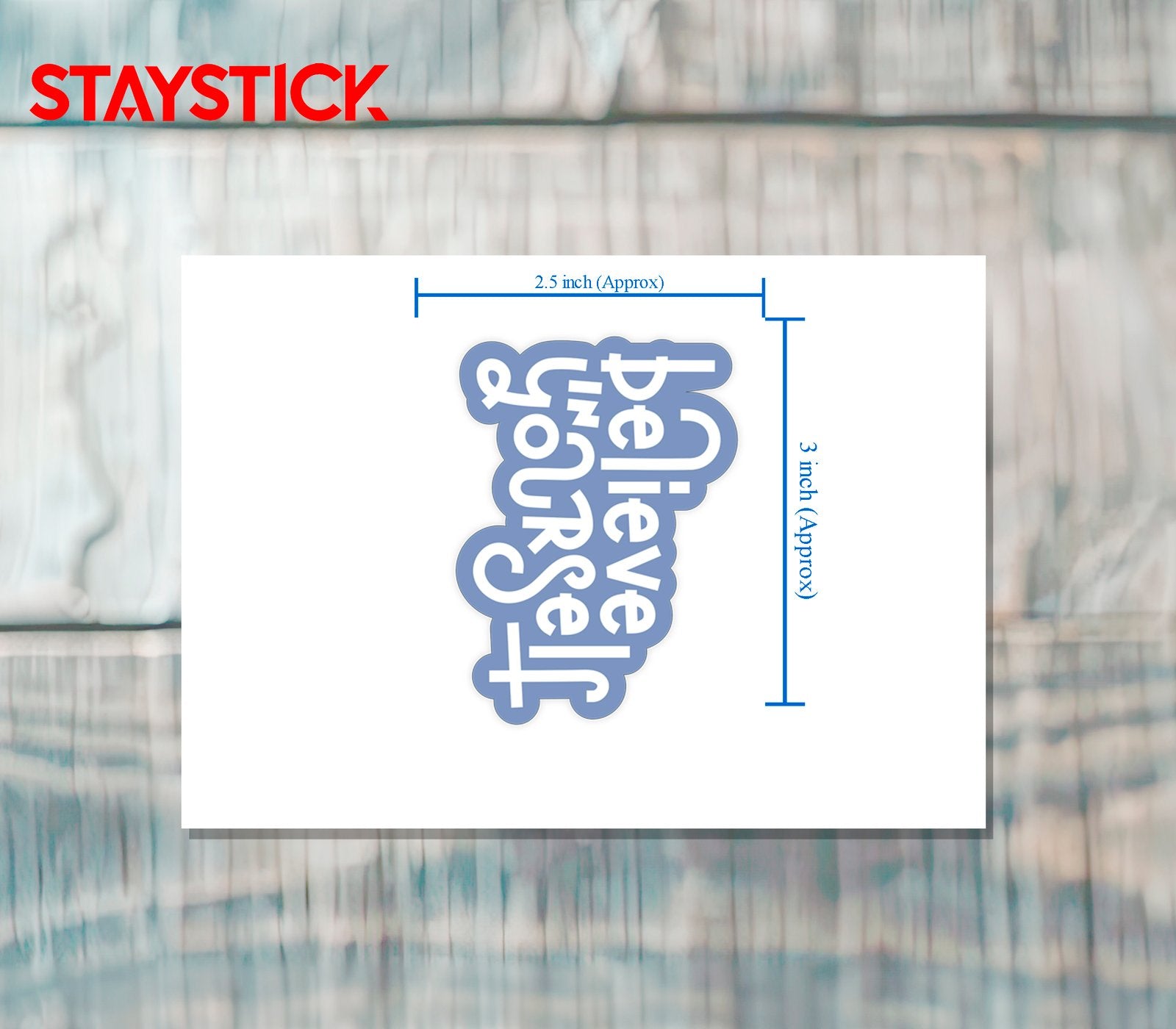 MOTIVATIONAL STICKER Metalized Sticker