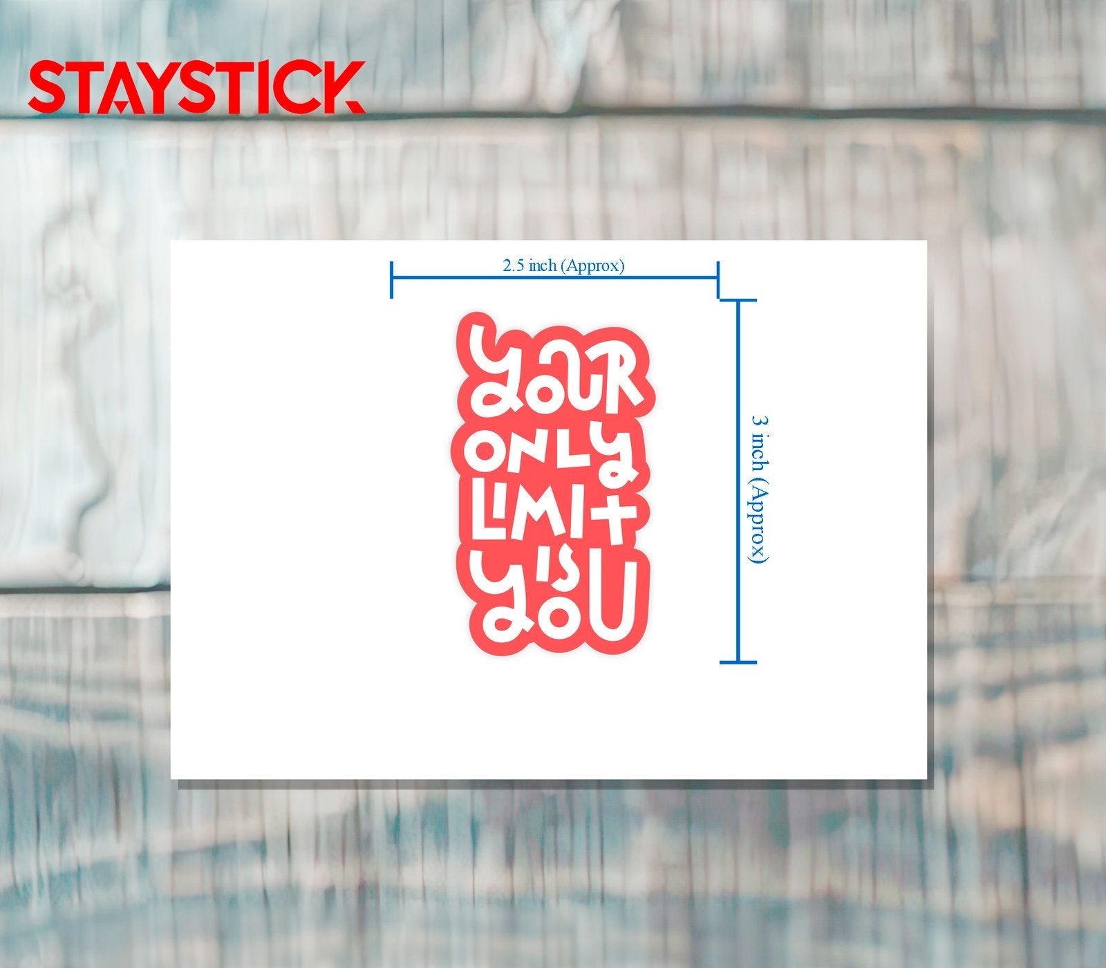 MOTIVATE STICKER Metalized Sticker