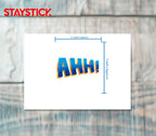 AHH STICKER Premium Vinyl Sticker
