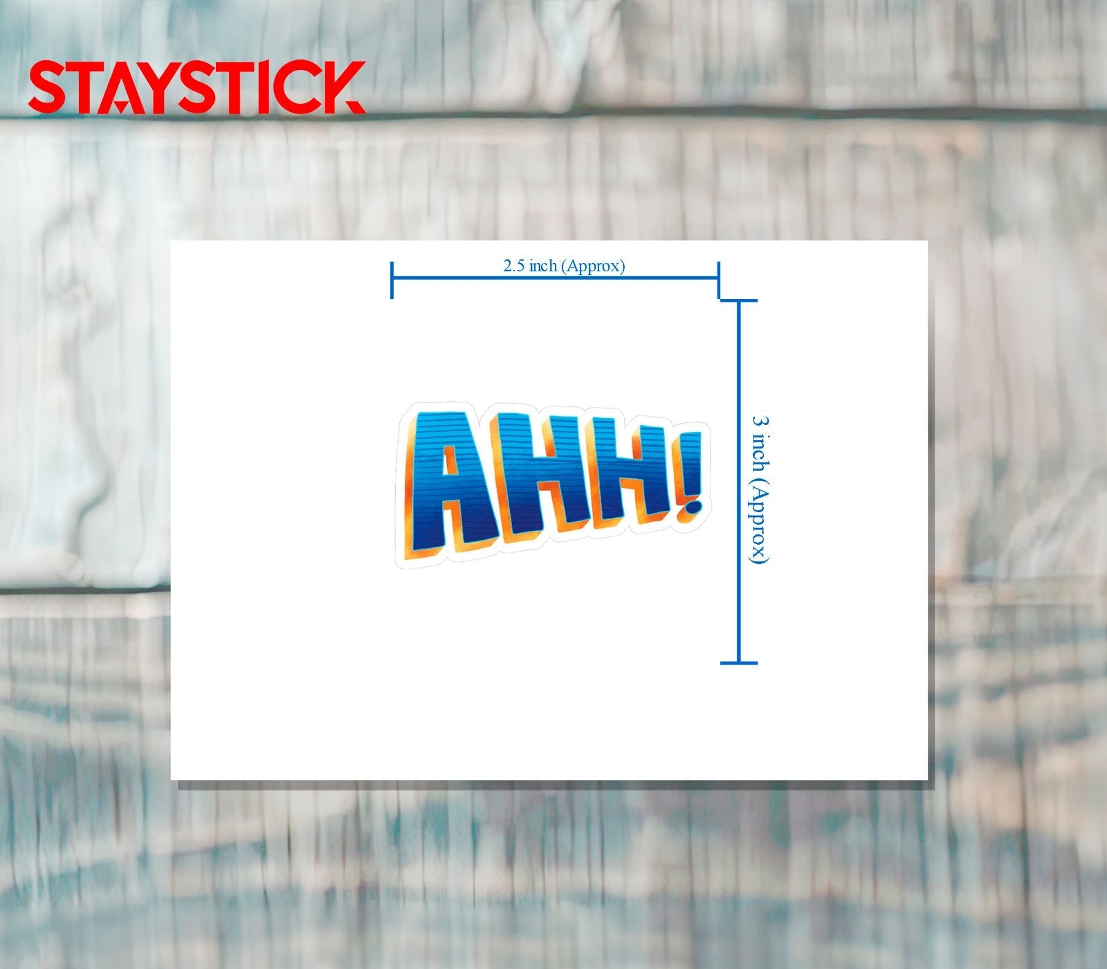 AHH STICKER Premium Vinyl Sticker