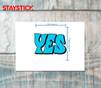 YES STICKER Metalized Sticker