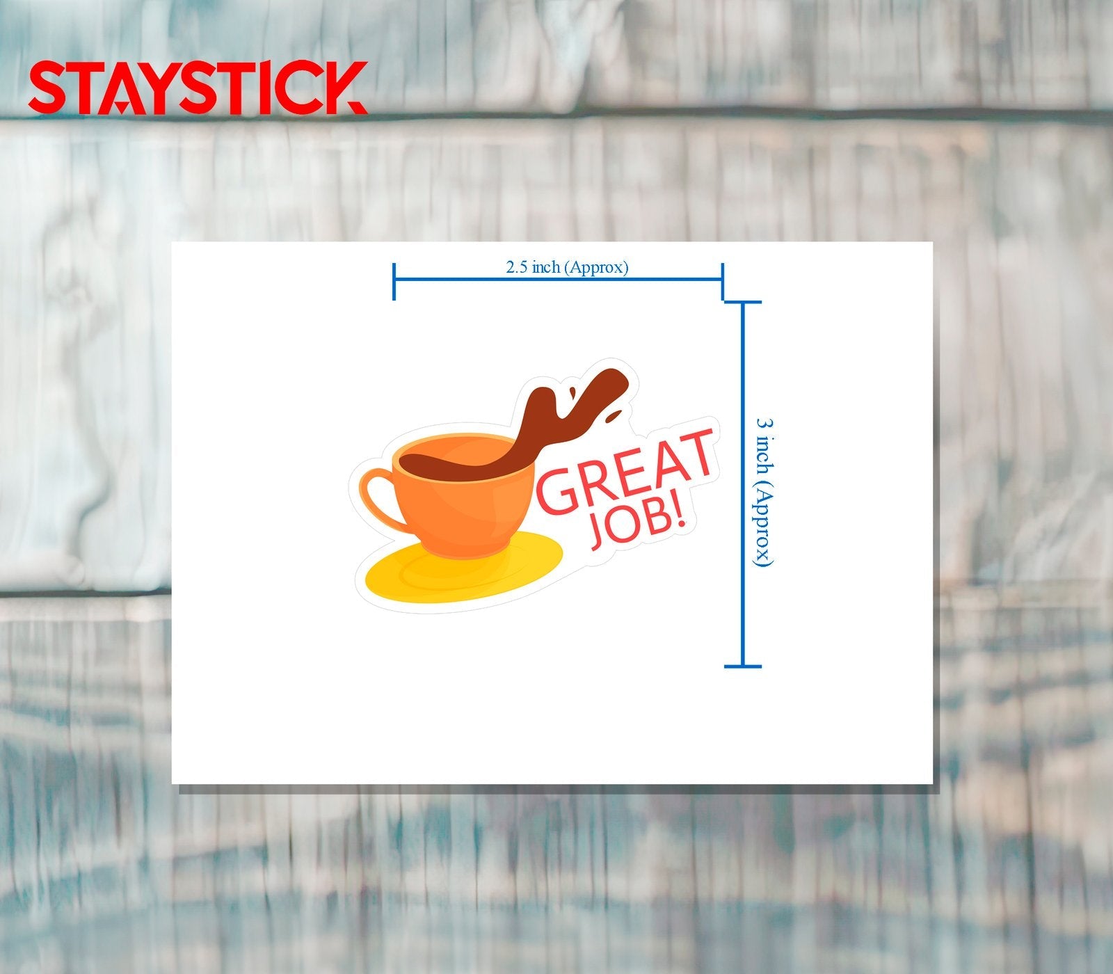 great job sticker Premium Vinyl Sticker