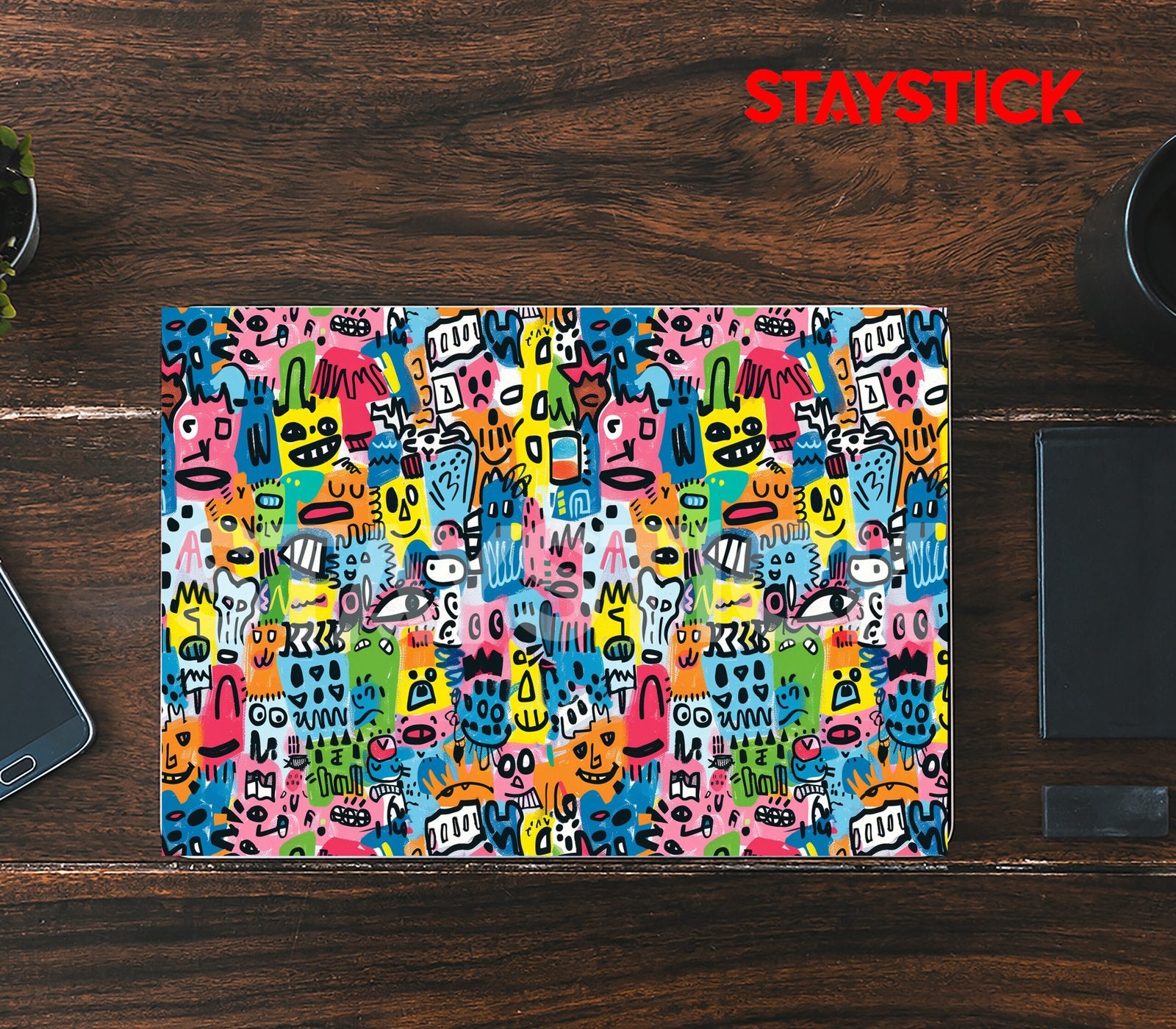 FUNNY CARTOON DESIGNED SKIN LAPTOP STICKER