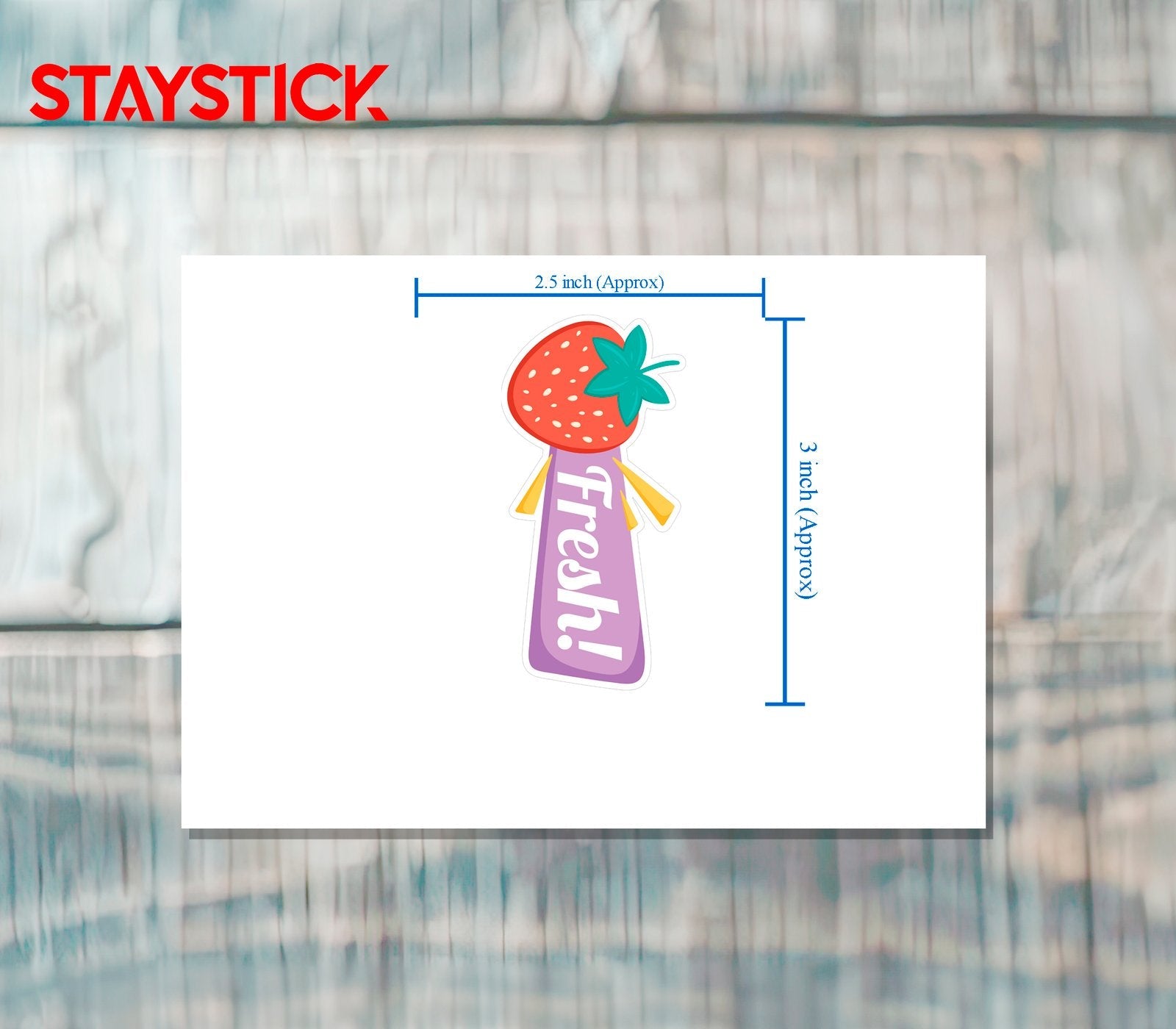 fresh sticker Premium Vinyl Sticker