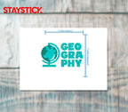 GEOGRAPHY STICKER Premium Vinyl Sticker