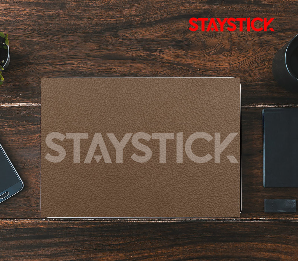MEDIUM WARM BROWN TONE COLOR LAPTOP STICKER