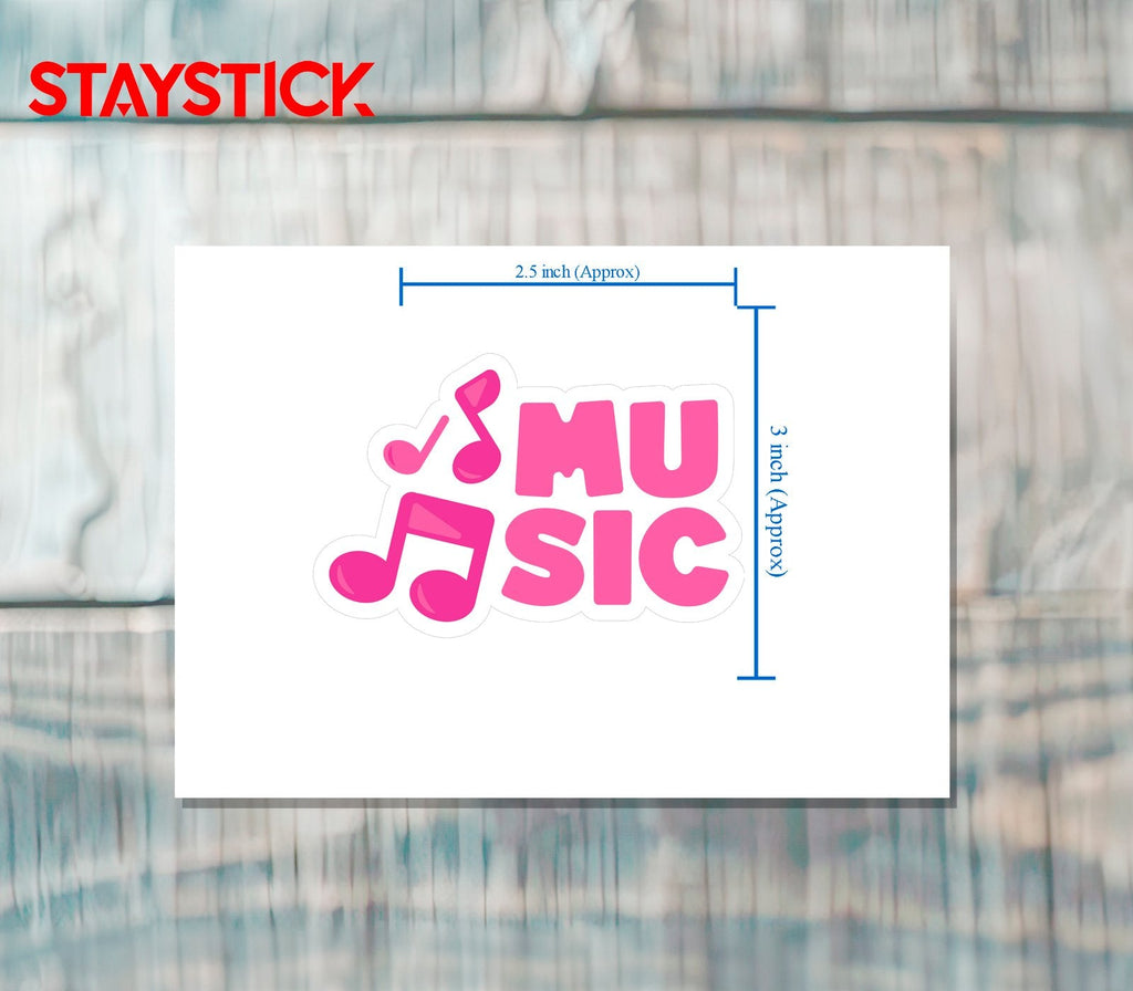 MUSIC STICKER Premium Vinyl Sticker