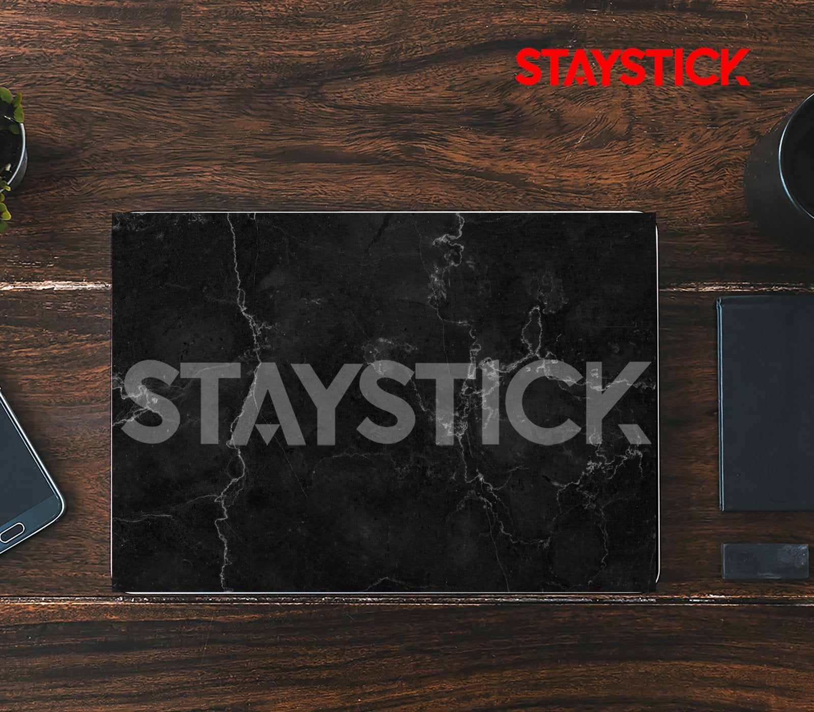BLACK COLOR DESIGNED LAPTOP STICKER