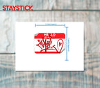 TAG STICKER Metalized Sticker