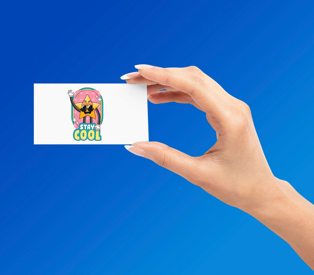 STAY COOL STICKER Metalized Sticker