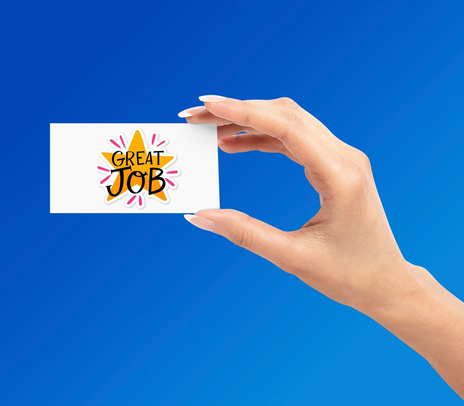 GREAT JOB MOTIVATION STICKER Premium Vinyl Sticker