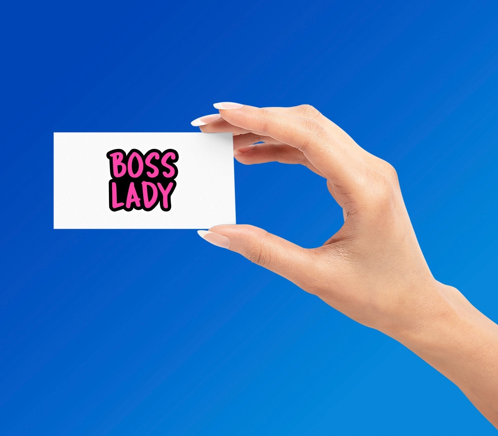 BOSS LADY STICKER Metalized Sticker