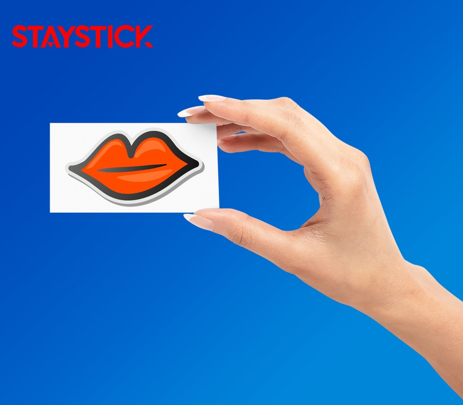 LIPS EMOJI STICKER Premium Vinyl Sticker