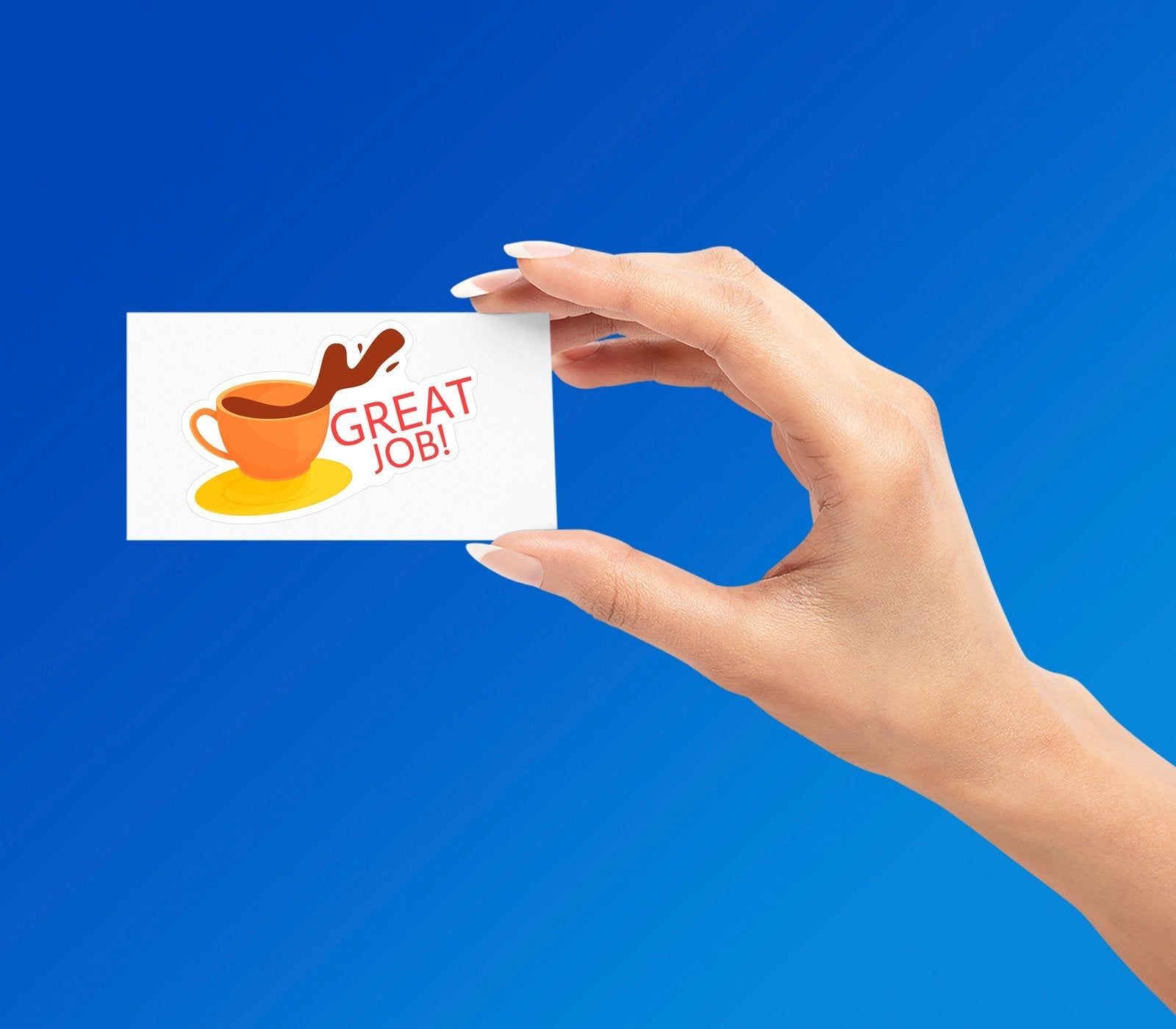 great job sticker Premium Vinyl Sticker
