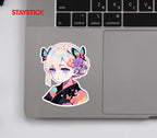 BUTTERFLY HAIR STICKER Premium Vinyl Sticker