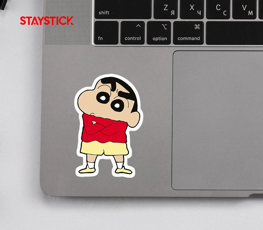 Shinchan Naughty Pose Sticker Premium Vinyl Sticker