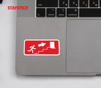 FIRE EXIT SIGN STICKER Safety Sticker