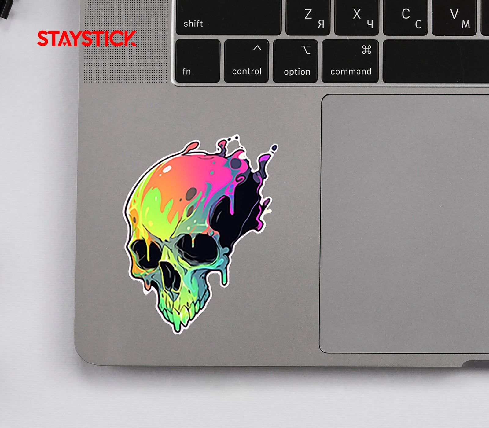 NEON SKULL STICKER Premium Vinyl Sticker