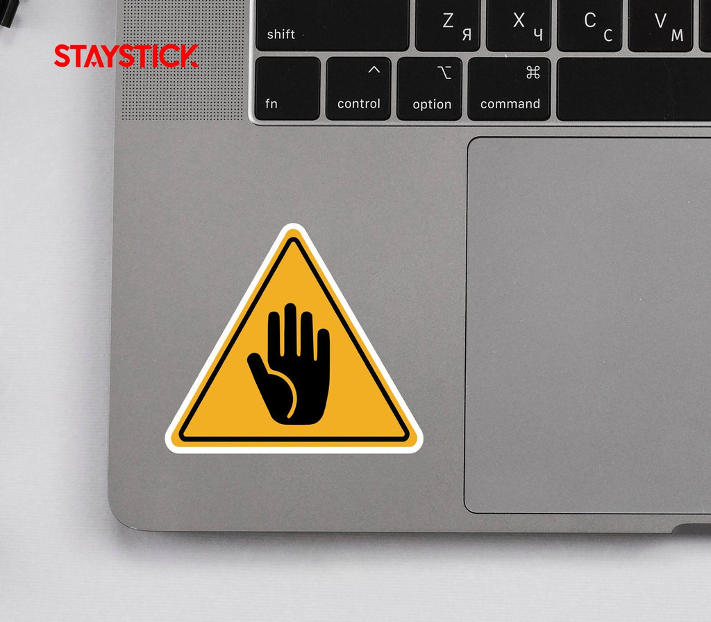STOP HAND STICKER Premium Vinyl Sticker